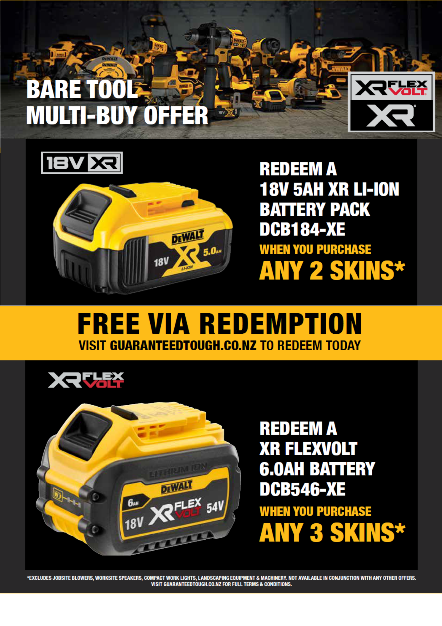 DeWalt Redemption Promos