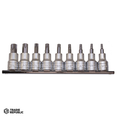 Teng 9pc 3/8in Dr. TPX Bit Socket Set 10-50 - Tradie Republic