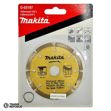 Makita Diamond Blade 105x20/16mm Dry D-05197 - Tradie Republic