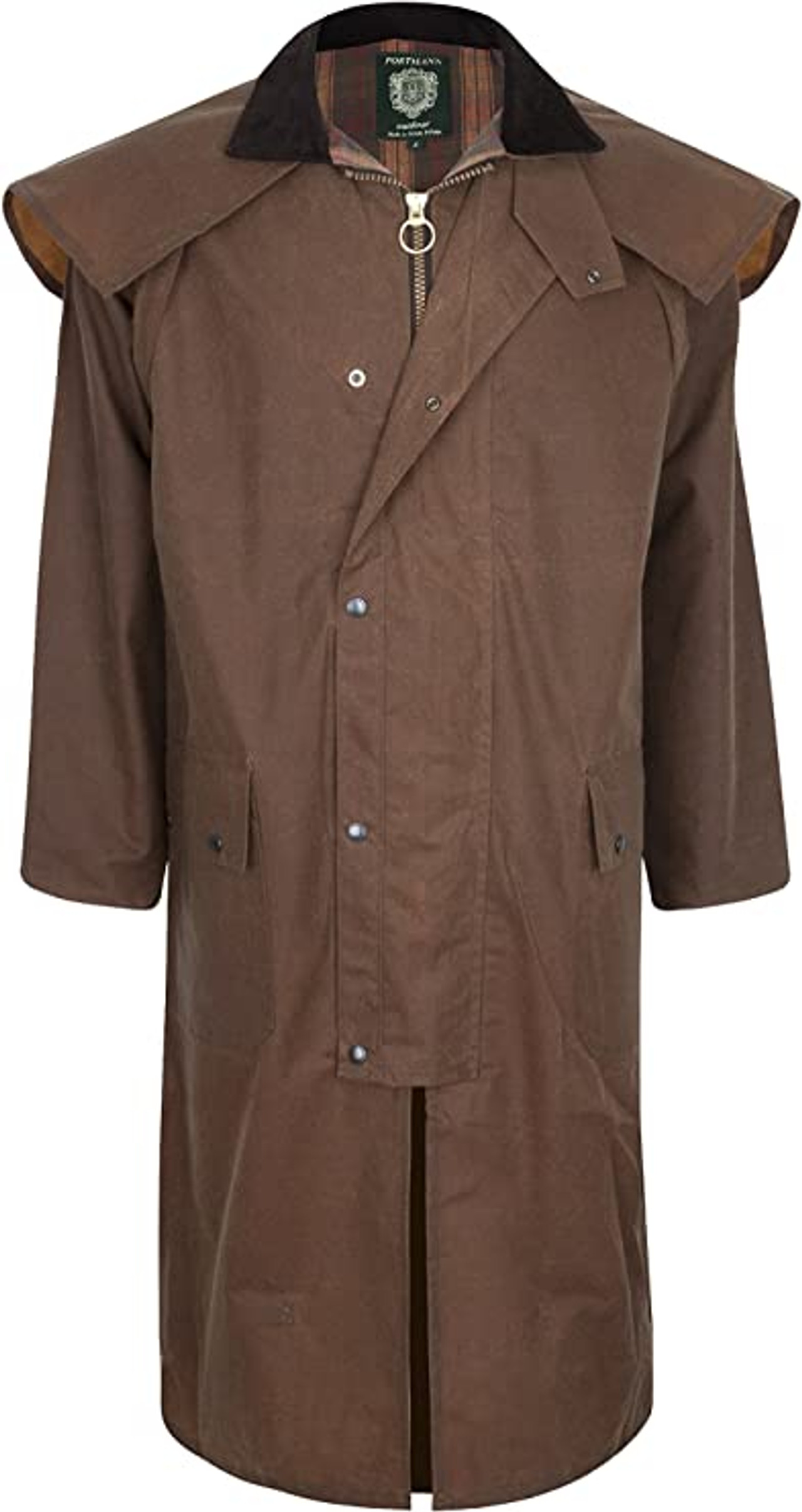 Stockman Wax Coat | Full Length Wax Cape | Dallaswear