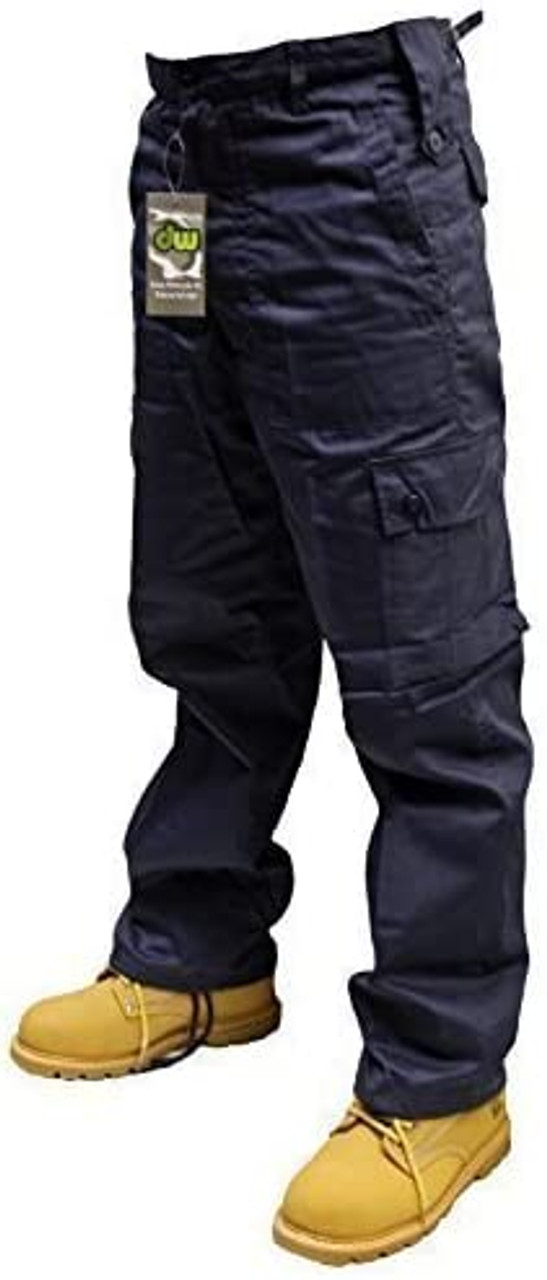ALSIFLEX Male Comfort Fit Cargo Trousers  Black  Meltemi
