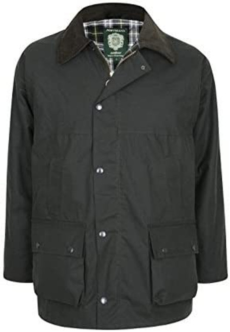 Portmann Mens Premium Padded Wax Jacket