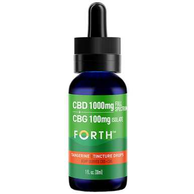 CBD + CBG Tangerine Tincture Drops (30ml Bottle)