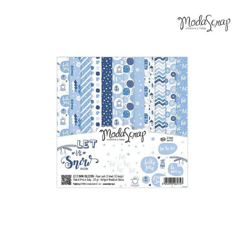 ModaScrap PAPER PACK LET IT SNOW 6X6