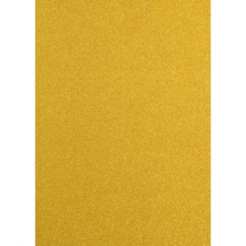 Florence • Glitter paper A4 5pcs 250g Yellow gold