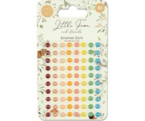 CCADOT001 Little Fawn & Friends Adhesive Enamel Dots