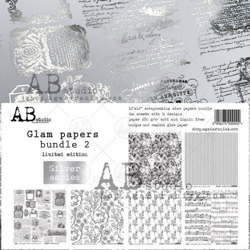 ABs silver Glam papers bundle 2