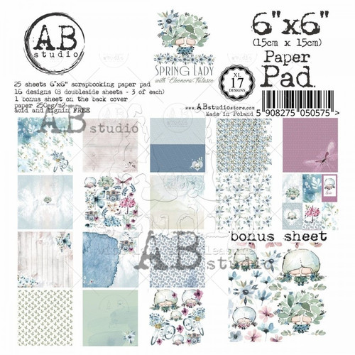 ABs Paper pad 6 x 6 Spring Lady