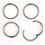 Vaessen Creative • Book binding rings 50mm 12pcs Copper