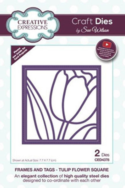 CE CED4378 Tulip flower square