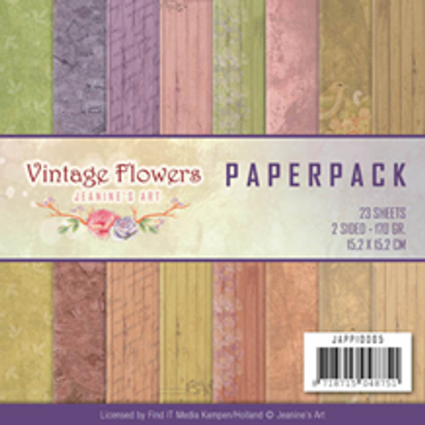 Papermania Papirblok Vintage Flowers