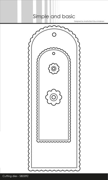 SBD092 Long Scallop Tag