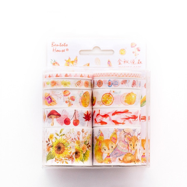 Washi Tape 10 Piece Dream of Sunflower 