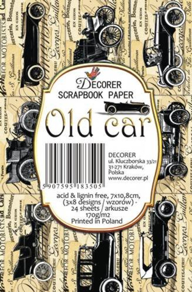 Decorer Old Car Paper Pack