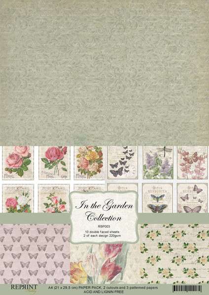 Reprint In the Garden Collection A4 Paper Pack (RBP003)