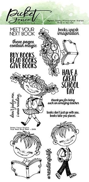 PFS Your Next Book Dear Clear Stamps (D-105)