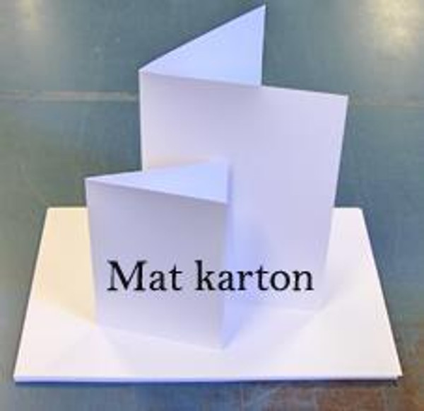 Kort karton hvidt 200g A4 MAT