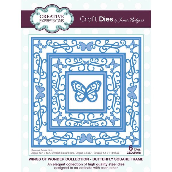 CE CEDJR078 Dies Butterfly Square Frame