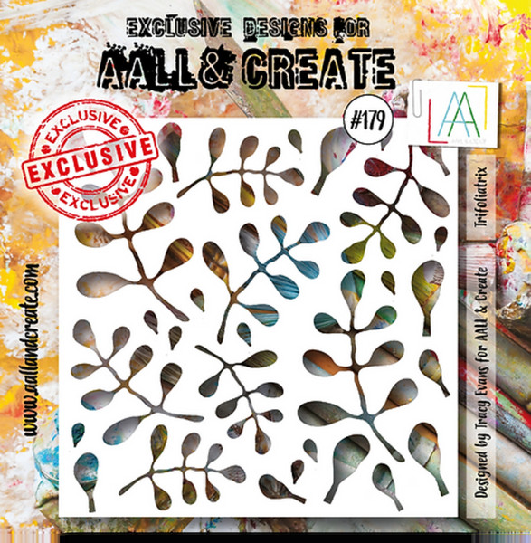 Aal and Create #179 Stencil Trifoliatrix