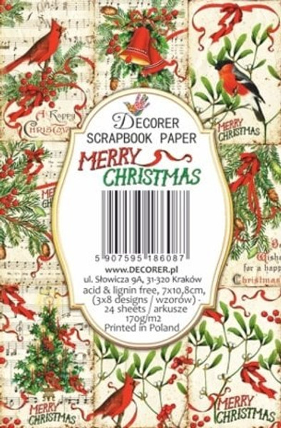 Decorer Merry Christmas Paper Pack
