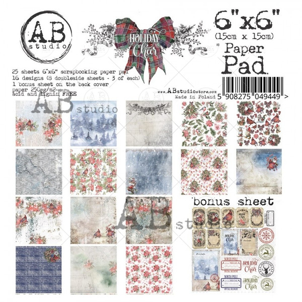 ABs Paper pad 6 x 6 Holiday Cheer