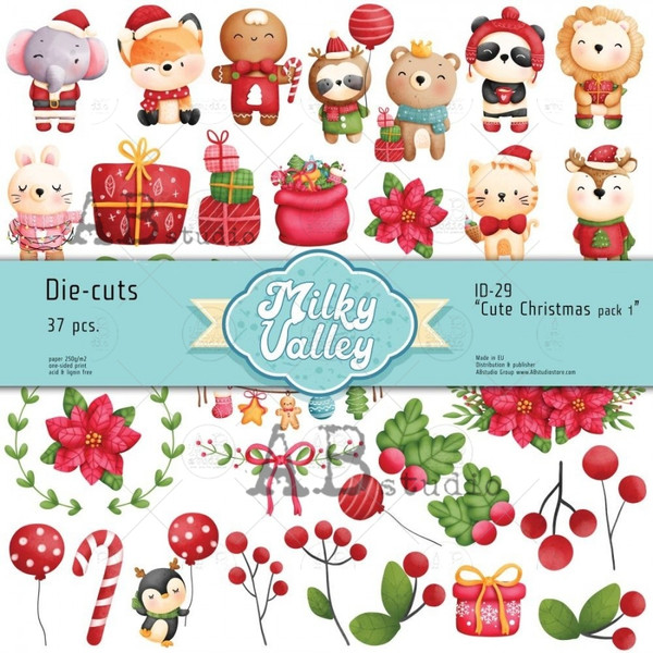 ABs Die-cuts Milky Valley ID-29 Cute Christmas pack 1