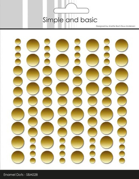 SBA028 Enamel Dots Metallic Gold - Matte