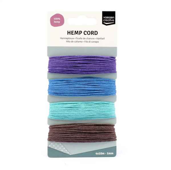 Vaessen Creative • Hemp Cord Assortiment 4x10m Winter