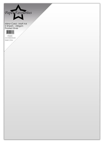 PFSS005 Mirror Card Mat Frosted Silver