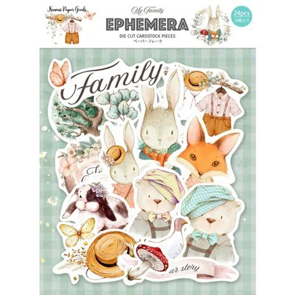 MP Kawaii Paper Goods My Family Ephemera Die-Cuts-MP-61275