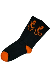 Black Dragon Script Performance Sock