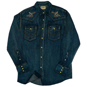 Black Dragon Wrangler Men's Cowboy Shirt