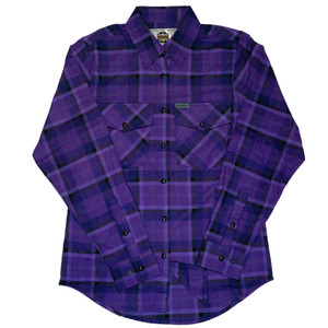 Women's Black Dragon Purple Flannel Shirt