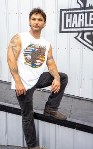 250TH Eagle Script Men's Sleeveless Tee