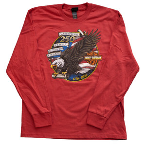 250th Eagle Script Men's Long Sleeve Tee