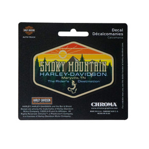 Smoky Mountain Harley-Davidson Retro Decal-Matte