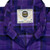 Women's Black Dragon Purple Flannel Shirt
