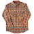 New for Fall 2026! Men's Black Dragon Orange & Teal Tartan Flannel Shirt