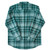 New for Fall 2026! Men's Black Dragon Green Plaid Flannel Shirt