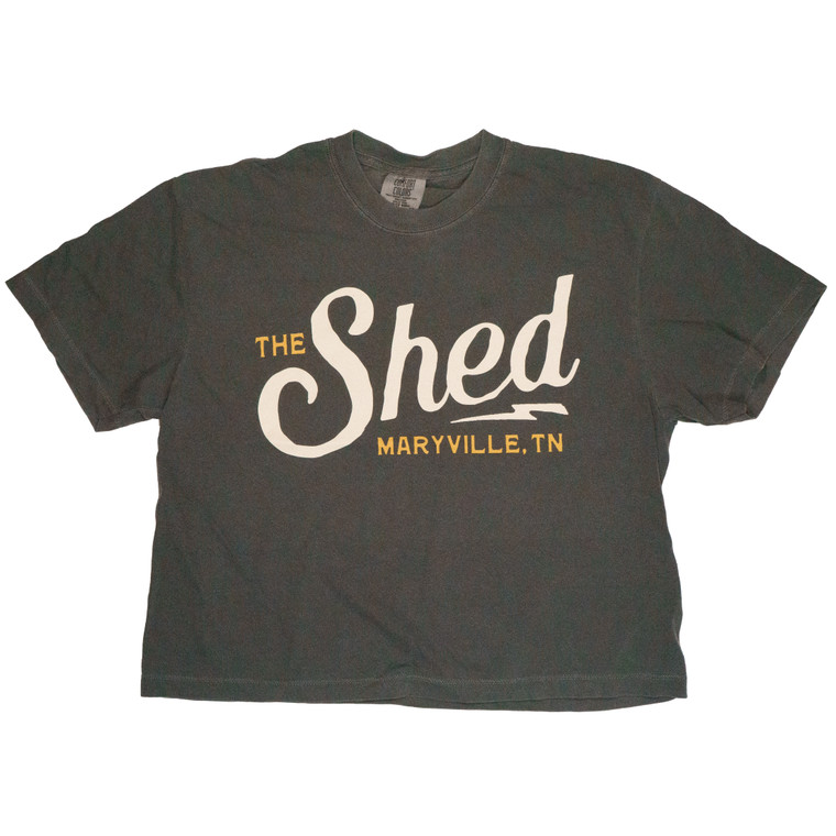 Vintage Script Ladies Crop Top