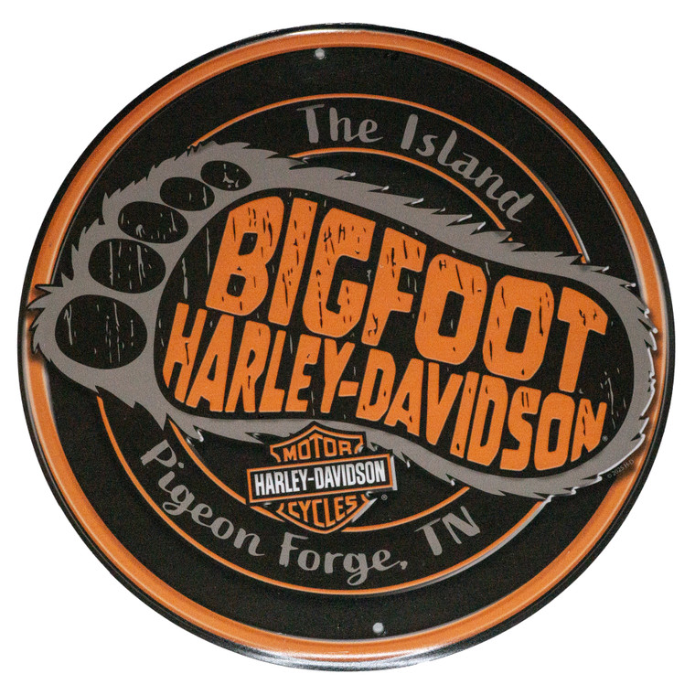 Bigfoot Round Foot Sign