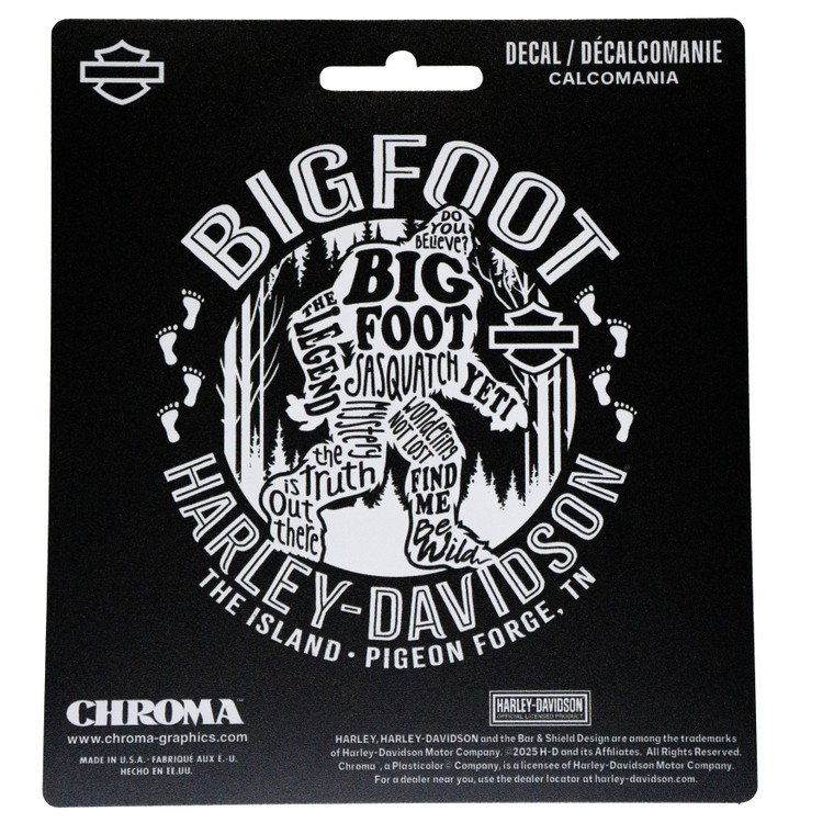 Bigfoot Warped Decal