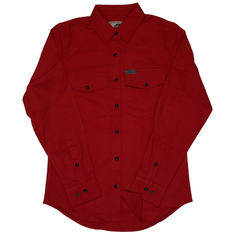 Women's Black Dragon Cherry Flannel Shirt