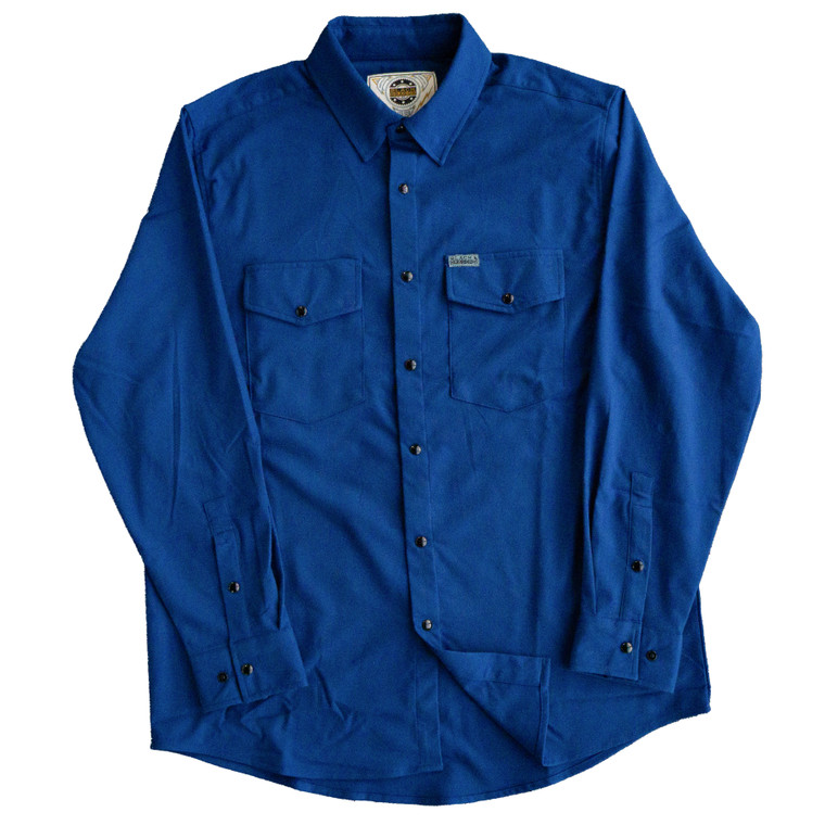 Men's Black Dragon Blue Flannel Shirt