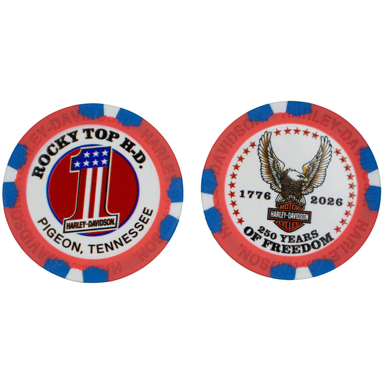 250th Rocky Top HD Poker Chip Limited Series