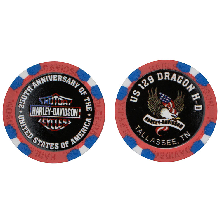 250th US 129 Dragon HD Poker Chip Limited Series