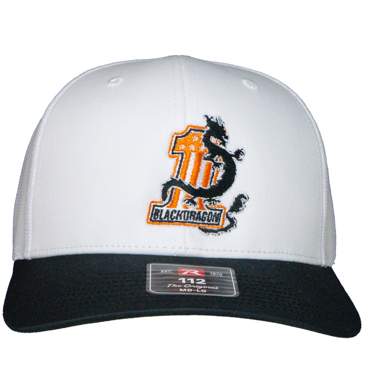Black Dragon #1 White / Black / Orange Hat