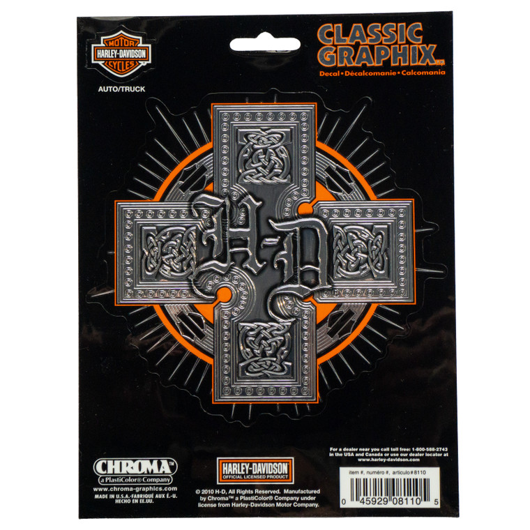 H-D Celtic Cross Decal