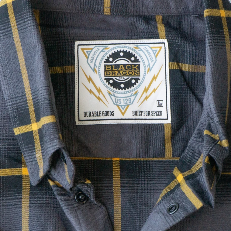 New for Fall 2026! Men's BD Black & Orange Flannel Shirt