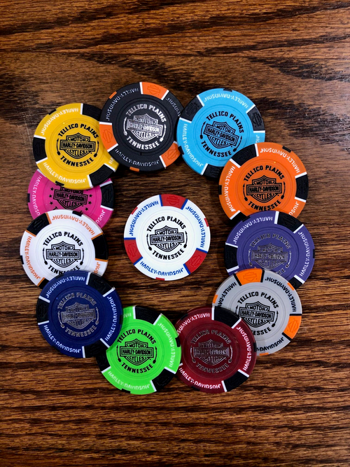 Harley Davidson Dealer Poker Chips For Sale